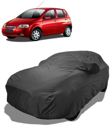 Coxtor Car Cover For Chevrolet Aveo Uva (With Mirror Pockets)(Grey)