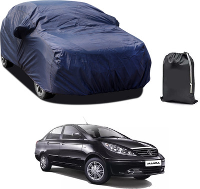 PAGORA Car Cover For Tata Manza (With Mirror Pockets)(Blue)