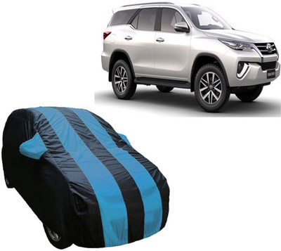 ABS AUTO TREND Car Cover For Toyota Fortuner (With Mirror Pockets)(Blue, Multicolor)