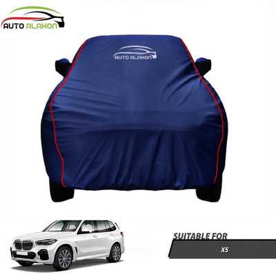 AUTO ALAXON Car Cover For BMW X5 (With Mirror Pockets)(Blue)