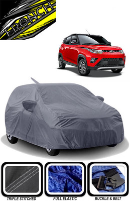 FRONCH Car Cover For Mahindra KUV100 NXT, KUV100 NXT D75 K4 Plus (With Mirror Pockets)(Grey)