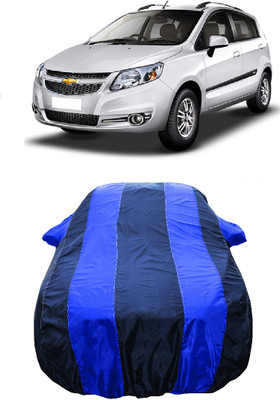 Wegather Car Cover For Chevrolet Sail Hatchback 1.2 LS (With Mirror Pockets)(Blue)