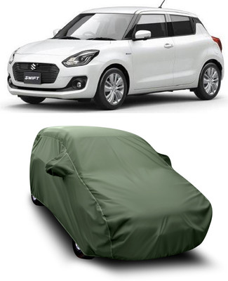 SXAWG Car Cover For Maruti Suzuki Swift LXI (With Mirror Pockets)(Green)