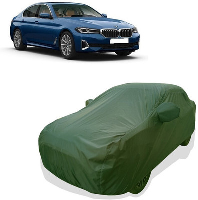 Tricway Car Cover For BMW 5 Series 520d Luxury Line (With Mirror Pockets)(Green)