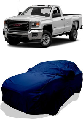 QLAX Car Cover For Maruti Silverado 6.0L (With Mirror Pockets)(Blue)