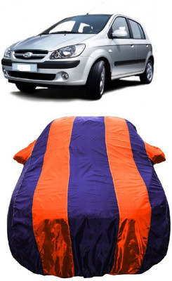 Wegather Car Cover For Hyundai Getz GLE (With Mirror Pockets)(Orange)