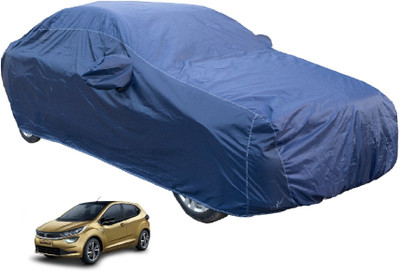 Auto Hub Car Cover For Tata Altroz (With Mirror Pockets)(Blue)