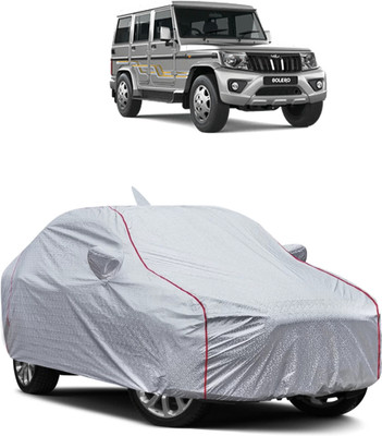 FRONCH Car Cover For Mahindra Bolero (With Mirror Pockets)(Silver)