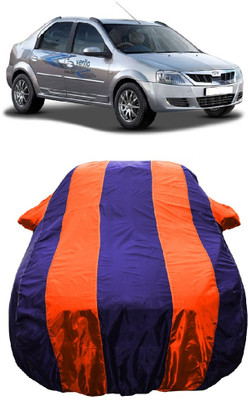 Wegather Car Cover For Mahindra E Verito D6 Electric (With Mirror Pockets)(Orange)