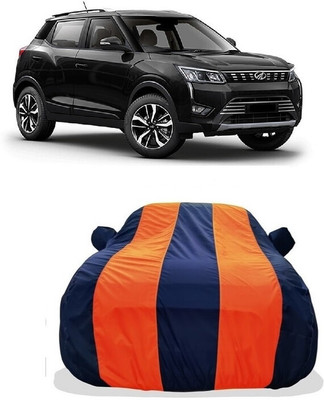 Tricway Car Cover For Mahindra XUV300 W6 AMT Diesel (With Mirror Pockets)(Orange)