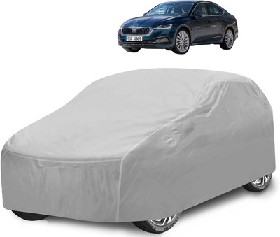 Caronix Car Cover For Skoda New Octavia (With Mirror Pockets)(Silver)