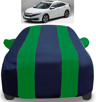 Auto Hub Car Cover For Honda Civic (With Mirror Pockets)(Green)