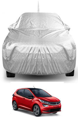 Auto Hub Car Cover For Tata Altroz (With Mirror Pockets)(Silver)