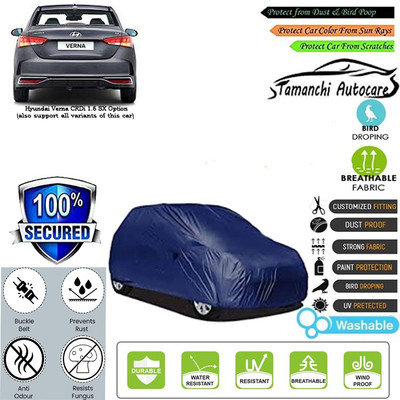 Tamanchi Autocare Car Cover For Hyundai Verna CRDi 1.6 SX Option(Blue)