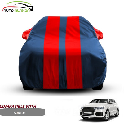 AUTO ALAXON Car Cover For Audi Q3 (With Mirror Pockets)(Blue, Red)