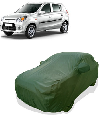 Tricway Car Cover For Maruti Suzuki Alto 800 LX Optional (With Mirror Pockets)(Green)