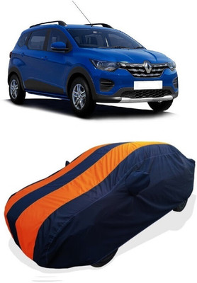 Coxtor Car Cover For Renault Triber RXT (With Mirror Pockets)(Orange)