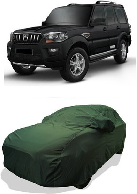 Coxtor Car Cover For Mahindra Scorpio S8 7 Seater (With Mirror Pockets)(Green)