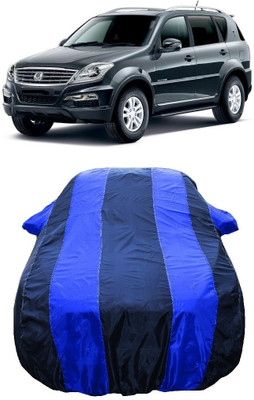 Wegather Car Cover For Mahindra SsangYong Rexton RX6 (With Mirror Pockets)(Blue)