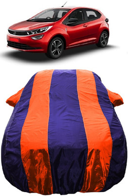 Wegather Car Cover For Tata Altroz XZ Diesel (With Mirror Pockets)(Orange)