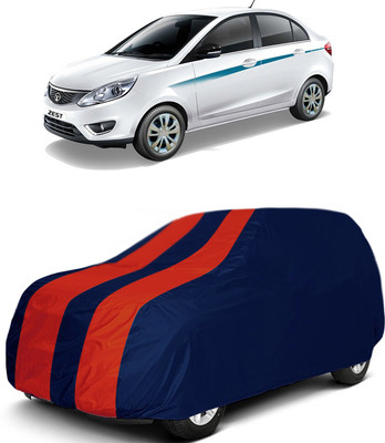 MoTRoX Car Cover For Tata Zest (Without Mirror Pockets)(Red, Blue)