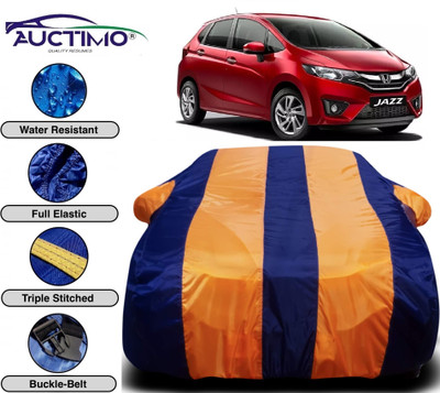 AUCTIMO Car Cover For Honda Jazz (With Mirror Pockets)(Multicolor)