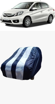 SRI GORAKHNATH TRADERS Car Cover For Honda Amaze SX i-DTEC (Without Mirror Pockets)(White, Blue)