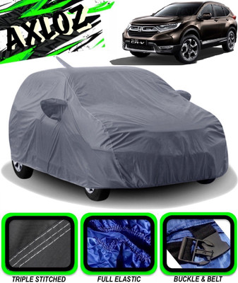 AXLOZ Car Cover For Honda CR-V (With Mirror Pockets)(Grey)