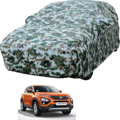 Auto Hub Car Cover For Tata Harrier (With Mirror Pockets)(Multicolor)