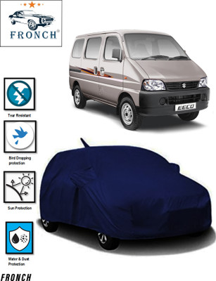 FRONCH Car Cover For Maruti Suzuki Eeco (With Mirror Pockets)(Blue)