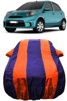 Wegather Car Cover For Nissan Micra Active XL Petrol (With Mirror Pockets)(Orange)