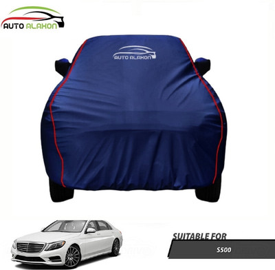 AUTO ALAXON Car Cover For Mercedes Benz S500 (With Mirror Pockets)(Blue)