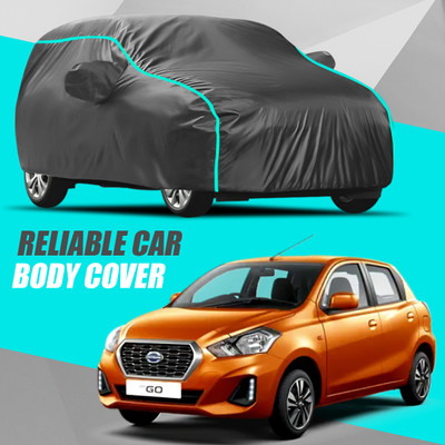 V VINTON Car Cover For Datsun Go (With Mirror Pockets)(Multicolor)