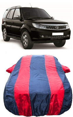 Wegather Car Cover For Tata Safari Storme LX (With Mirror Pockets)(Red)