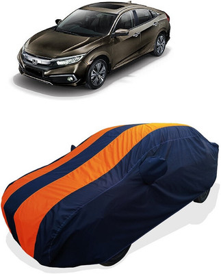 Coxtor Car Cover For Honda Civic V Petrol (With Mirror Pockets)(Orange)