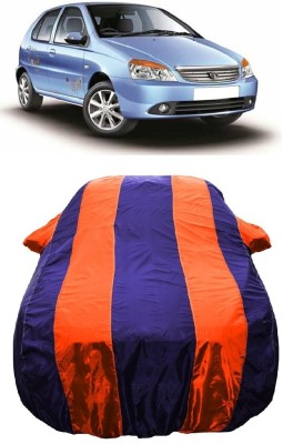 Wegather Car Cover For Tata Indica Grande (With Mirror Pockets)(Orange)