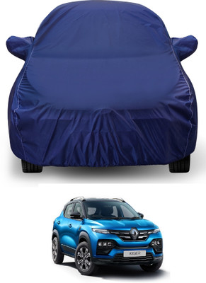 Auto Hub Car Cover For Renault Kiger (With Mirror Pockets)(Blue)
