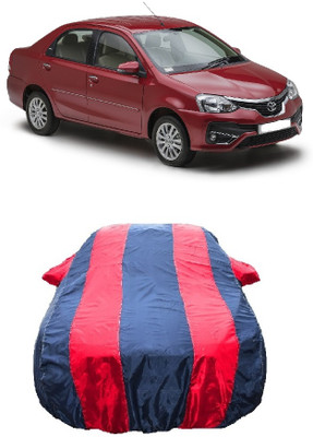 Wegather Car Cover For Toyota Etios VD(Red)