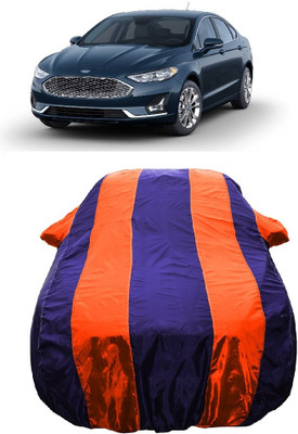 Wegather Car Cover For Ford Fusion (With Mirror Pockets)(Orange)