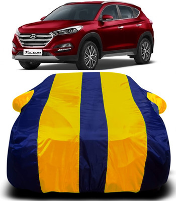 AXLOZ Car Cover For Hyundai Tucson (With Mirror Pockets)(Multicolor)