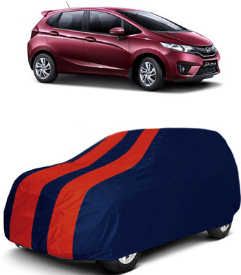 MoTRoX Car Cover For Honda Jazz (Without Mirror Pockets)(Red, Blue)