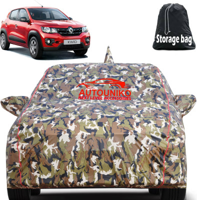 autouniko Car Cover For Renault Kwid (With Mirror Pockets)(Multicolor)