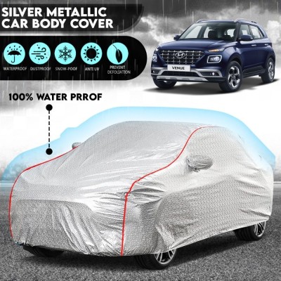 Ng Group Car Cover For Hyundai Venue (With Mirror Pockets)(Grey, Blue)