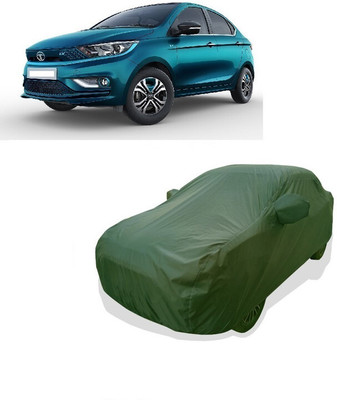 Tricway Car Cover For Tata Tigor EV XM Plus Electric (With Mirror Pockets)(Green)