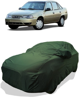 Coxtor Car Cover For Daewoo Nexia DOCH 1.5L (With Mirror Pockets)(Green)