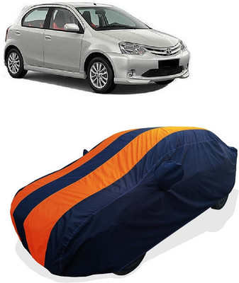 Coxtor Car Cover For Toyota Etios Liva GD (With Mirror Pockets)(Orange)