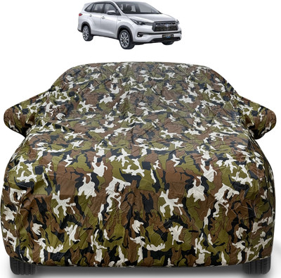 MOCKHE Car Cover For Toyota Innova Hycross (With Mirror Pockets)(Brown)