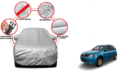 Auto Oprema Car Cover For Mahindra Verito Vibe (With Mirror Pockets)(Silver)
