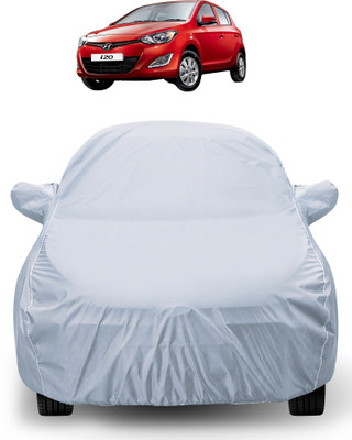 Auto Hub Car Cover For Hyundai i20 (With Mirror Pockets)(Silver)