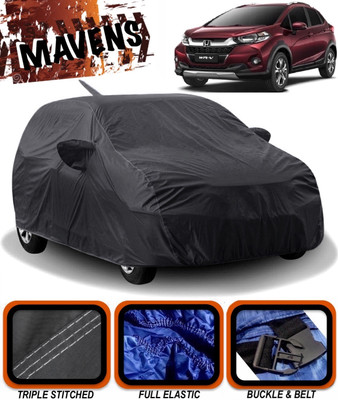 MAVENS Car Cover For Honda WRV (With Mirror Pockets)(Black)
